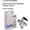 McKesson Diverter Valve for Handheld Shower Head, Chrome Plated Finish, 1/2 in Threading, 1 Count