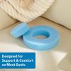 McKesson Donut Pillow, Medical Grade Foam Tailbone Cushion, Pain Relief for Hemorrhoid, Coccyx, Prostate, Sciatica, Pelvic Floor, Pressure Sores, 32 Count(9 Inch Diameter (32 ct))