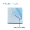 McKesson Drape Sheets [50 Count] Disposable Stretcher Sheet for Bed, Massage, Exam, Medical, Tissue/Poly, Latex-Free, 40 x 90 in, Blue(50)