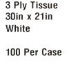 McKesson Exam Capes [100 Count] 3-Ply Paper Tissue, Disposable Medical Gowns, Front/Back Opening without Closure, White