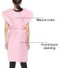 McKesson Exam Gown, Disposable – Poly and Premium Tissue, Front or Back Opening, Short Sleeve, Unisex – Mauve, One Size Fits Most Adults, 21 in x 30 in, 50 Count(50)