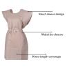 McKesson Exam Gown, Disposable – Poly and Premium Tissue, Front or Back Opening, Short Sleeve, Unisex – Peach, One Size Fits Most Adults, 21 in x 30 in, 50 Count