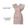 McKesson Exam Gown, Disposable – Poly and Premium Tissue, Front or Back Opening, Short Sleeve, Unisex – Peach, One Size Fits Most Adults, 21 in x 30 in, 50 Count