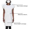 McKesson Exam Gown, Disposable – Poly and Premium Tissue, Front or Back Opening, Short Sleeve, Unisex – White, One Size Fits Most Adults, 21 in x 30 in, 50 Count