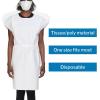 McKesson Exam Gown, Disposable – Poly and Premium Tissue, Front or Back Opening, Short Sleeve, Unisex – White, One Size Fits Most Adults, 21 in x 30 in, 50 Count