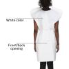 McKesson Exam Gown, Disposable – Poly and Premium Tissue, Front or Back Opening, Short Sleeve, Unisex – White, One Size Fits Most Adults, 21 in x 30 in, 50 Count