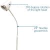 McKesson Exam Light, LED Floor Standing Medical Exam Lamp with Adjustable Arm, 23″ Flexible Gooseneck, 1 Bulb, 12 Watt, 23 in, 1 Count
