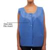 McKesson Exam Vest – Non-Woven, Snap Closure, Unisex, Disposable Medical Examination Protection – Blue, One Size Fits Most, 24 in x 31 in, 75 Count