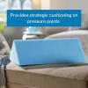 McKesson Foam Wedge Pillow, 8 in x 18 in x 8 in (L x D x H), 8 Count
