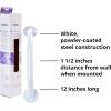 McKesson Grab Bar, Wall Mount, Steel, Bathroom, Shower Aid, White Power Coated, 18 in, 1 Count(12 Inch Length ( 3 ct))