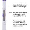 McKesson Grab Bar, Wall Mount, Steel, Bathroom, Shower Aid, White Power Coated, 18 in, 1 Count(18 Inch Length ( 1 ct))