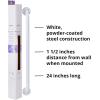 McKesson Grab Bar, Wall Mount, Steel, Bathroom, Shower Aid, White Power Coated, 18 in, 1 Count(24 Inch Length ( 1 ct))