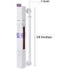 McKesson Grab Bar, Wall Mount, Steel, Bathroom, Shower Aid, White Power Coated, 18 in, 1 Count(24 Inch Length ( 1 ct))