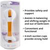 McKesson Grab Bar for Bath and Showers, Suction-Cup, Plastic, 12 in, 3 Count(12 Inch Length (3 ct))