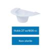 McKesson Graduated Specimen Collector [Pack of 100] Urine Hats for Toilet Women, Stool Collection, 27 oz. / 800 cc(100)
