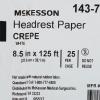 McKesson Headrest Paper Rolls [25 Count] Exam Table Face Barrier, Single-Use for Chiropractic, Medical or Spa, 8.5 in x 125 ft