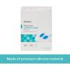 McKesson Heel Cups – Silicone Gel, U-Shaped, Supportive – Blue and Transparent, Large/XL, 1 Count