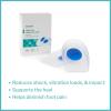 McKesson Heel Cups – Silicone Gel, U-Shaped, Supportive – Blue and Transparent, Large/XL, 1 Count
