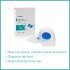 McKesson Heel Cups – Silicone Gel, U-Shaped, Supportive, Blue and Transparent – Small, Medium Size, 1 Count