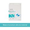 McKesson Heel Cups – Silicone Gel, U-Shaped, Supportive, Blue and Transparent – Small, Medium Size, 1 Count