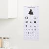 McKesson Kindergarten Eye Test Charts with Shapes – Plastic, Non-Reflective Matte Finish, 20 ft Test Distance – 11 in x 22 in, 1 Count