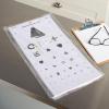 McKesson Kindergarten Eye Test Charts with Shapes – Plastic, Non-Reflective Matte Finish, 20 ft Test Distance – 11 in x 22 in, 1 Count
