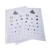 McKesson Kindergarten Eye Test Charts with Shapes – Plastic, Non-Reflective Matte Finish, 20 ft Test Distance – 11 in x 22 in, 5 Count