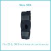 McKesson Knee Brace, Hinged/Open Patella/Open Popiteal, 3XL, 28 in to 30 1/2 in Circumference, 1 Count