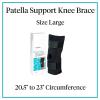 McKesson Knee Brace, Patella Support, Medial/Lateral Spiral Stays, Wrap-Around Design, Large, 20 1/2 in to 23 in Circumference, 1 Count