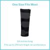 McKesson Knee Immobilizer Brace for Women and Men Adjustable Leg Straightener, One Size Fits Most, 14″, 1 Count