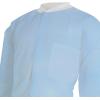 McKesson Lab Coat for Men or Women, Long Sleeve, Knee-Length Disposable Medical Coat, Moisture-Resistant Snap-Front Closure, Large/XL, 30 Count