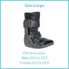 McKesson Low-Top Non-Air Walker Boot, Ankle Sprains and Fractures, Lightweight, Medium, 1 Count(20mm)