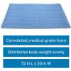 McKesson Mattress Overlay – Convoluted Foam Decubitus Care Pad, Mattress Topper for Ulcers, Pressure Sores, Bedsores – 72 in x 33 in x 4 in, 6 Count(72 L X 33 W X 4 H Inch ( 1 ct))