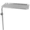 McKesson Medical Instrument Mayo Stand, Stainless Steel Rolling Tray for Hospitals, Offices, Dental, Salons, U-Shaped Base, 31-50 Inch Height, 1 Count