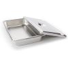 McKesson Medical Instrument Metal Tray – Stainless Steel – Lid, Recessed Grip, Non-Sterile Autoclavable Surgical-Grade Steel, 12 1/8 in x 7 5/8 in x 2 1/8 in, 1 Count