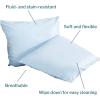 McKesson Medical Pillow [1 Count] Reusable Hospital Bed Pillows, Vinyl Cover, Fluid Moisture and Stain-Resistant, Blue, 19 in x 25 in