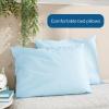 McKesson Medical Pillow [12 Count] Limited Reusable Hospital Bed Pillows, Fluid Moisture and Stain-Resistant, Blue, 20 in x 26 in(20 x 26 Inches (12 Count))
