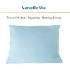 McKesson Medical Pillow [12 Count] Limited Reusable Hospital Bed Pillows, Fluid Moisture and Stain-Resistant, Blue, 20 in x 26 in(20 x 26 Inches (12 Count))