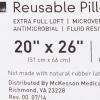 McKesson Medical Pillow [12 Count] Reusable Hospital Bed Pillows, Vinyl Cover, Fluid Moisture and Stain-Resistant, White, 20 in x 26 in