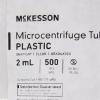 McKesson Microcentrifuge Tubes with Snap Cap – Clear, Graduated, and Certified DNase/RNase-Free, 2mL, 500 Count