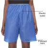 McKesson Patient Exam Shorts, Disposable – Non-Woven Material, Elastic Waist, Blue – Fits 28 in to 34 in Waist, Size Medium, 25 Count
