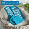 McKesson Paw Prints Unisex Slipper Socks One Size Blue – 1 Pair