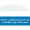 McKesson Plastic Knives – Medium Weight, Durable Polypropylene – Non-Sterile, Single-Use, Disposable – White, 6 1/2 in L, 1000 Count