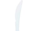 McKesson Plastic Knives – Medium Weight, Durable Polypropylene – Non-Sterile, Single-Use, Disposable – White, 6 1/2 in L, 1000 Count