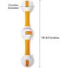 McKesson Plastic Rotating Suction Cup Bathroom Grab Bar, 9.75″ L, 1 Count(19-3/4 Inch Length (3 ct))