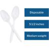 McKesson Plastic Spoon, Polypropylene, Disposable, White, 5 1/2 in, 1000 Count