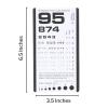 McKesson Pocket Eye Charts with Ruler, Hand Held Rosenbaum Vision Test Screener for Eye Doctors, School Nurses, 14 in Test Distance, 3 1/2 in x 6 1/2 in, 5 Count(1)