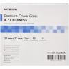 McKesson Premium Cover Glass, #2 Thickness, Microscope Cover Glass, Clear, Precleaned, 22 mm x 22 mm, 10 Count