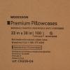 McKesson Premium Pillowcases, Disposable, Non-Woven Fabric, Standard Size, 22 in x 30 in, 100 Count