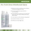 McKesson Pro-Tech Surface Disinfectant Spray – Alcohol-Based, Citrus Scent, Non-Sterile – Aerosol Can, 16 oz, 1 Count, 12 Packs, 12 Total